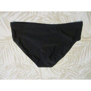 AQUA GREEN BLACK BIKINI BOTTOMS LARGE PRE-OWNED
